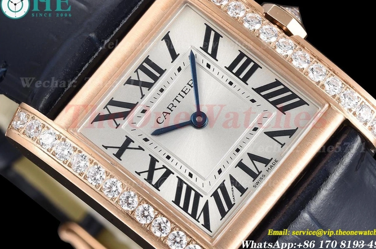 Quartz Silver Dial RG 8848F Française LE Blue Tank 27mm Dia 0302